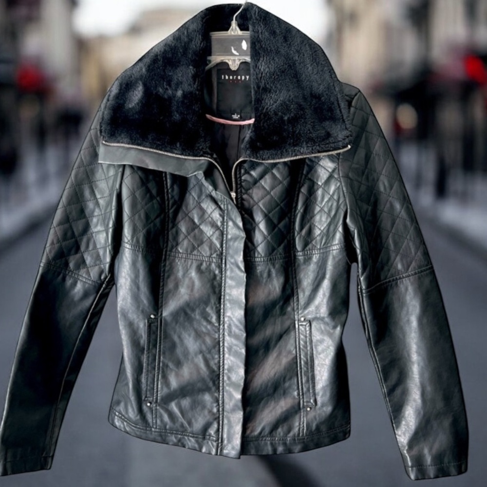 Therapy‎ faux leather jacket
